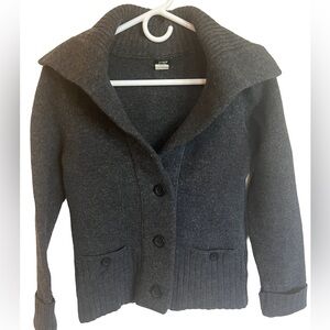 J. Crew Women's Gray Sweater Blazer